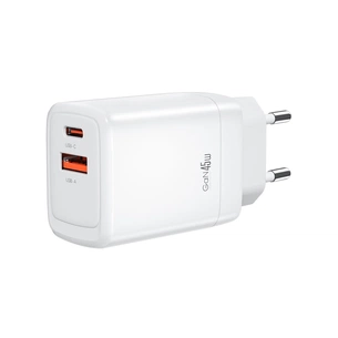 Зарядний пристрій XO CE16 67.5W USB-C PD45W + USB-A QC 22.5W White (CE16_White) зображення 1