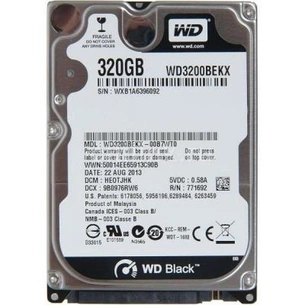 Жорсткий диск для ноутбука 2.5" 320GB WD (#WD3200BEKX-FR#) зображення 1