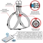 Шлея для собак WAUDOG Nylon з QR паспортом "NASA21" пластиковий фастекс XL (324-0148) - уменьшенное изображение 4