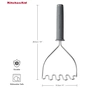 Картоплем'ялка KitchenAid Coreline 25,7 см сіра (KAS008OHCGG) - зменшене зображення 4