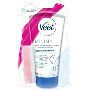 Крем для депіляції Veet Minima Для депіляції в душі Для чутливої шкіри з Алое вера 135 мл (5900627060737) зображення 1