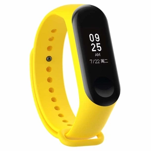 Ремінець до фітнес браслета BeCover Silicone для Xiaomi Mi Band 3/4 Yellow (704130) зображення 1