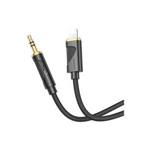 Кабель мультимедійний Lightning to 3.5mm M 1.0m silicone black HOCO (6942007625494) зображення 1