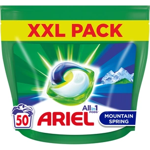 Капсули для прання Ariel Pods Все-в-1 Гірське джерело 50 шт. (8001090250650) зображення 1