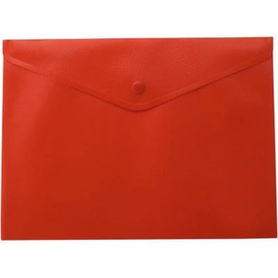 Папка - конверт Buromax А4, with a button, red (BM.3925-05) зображення 1