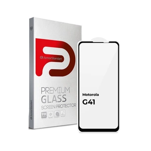 Скло захисне Armorstandart Full Glue Motorola G41 Black (ARM65485) зображення 1