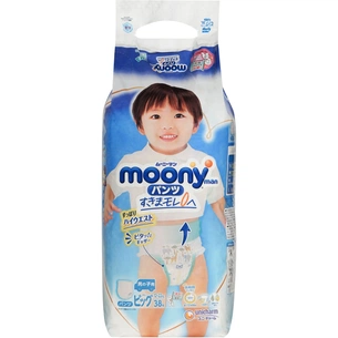 Підгузки Moony трусики для хлопчиків XL 12-22 кг 38 шт. (4903111207671) зображення 1