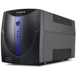 Пристрій безперебійного живлення Vinga LED 600VA plastic case (VPE-600P) зображення 1