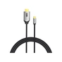Кабель мультимедійний USB-C to HDMI M 1.0m braided black Vention (CRBBF) - уменьшенное изображение 1