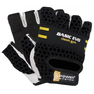 Рукавички для фітнесу Power System Basic EVO PS-2100 Black Yellow Line XS (PS_2100E_XS_Black/Yellow) зображення 1