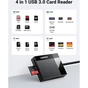 Зчитувач флеш-карт USB 3.0 All-in-One 0.5m Card Reader Ugreen (30333) - зменшене зображення 2