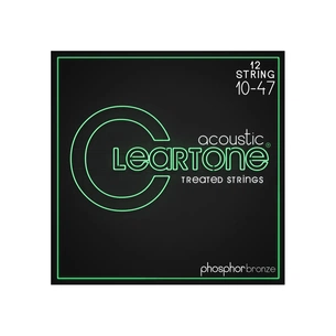 Струни для гітари Cleartone Acoustic Phosphor Bronze 12-String Ultra Light (10-47) (7410-12) зображення 1