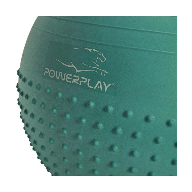 М'яч для фітнесу PowerPlay 4003 65см Зелений + помпа (PP_4003_65_Green) - зображення 2