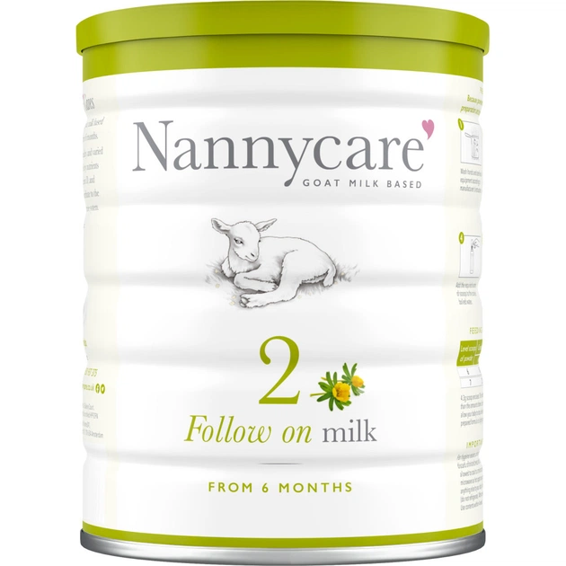 Дитяча суміш Nannycare 2 на основі козиного молока для годування з 6 до 12 місяців 900 г (1029031) - изображение 1