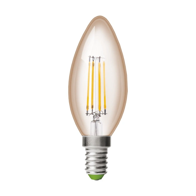 Лампочка Eurolamp LED CL 6W 620 Lm E14 4000K deco 2шт (MLP-LED-CL-06144(Amber)) - picture 2