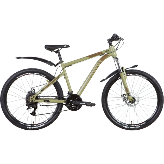 Велосипед Discovery 26" Trek AM DD рама-13" 2022 Dark Grey/Blue (OPS-DIS-26-470) - изображение 1