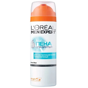 Піна для гоління L'Oreal Paris Men Expert для чутливої шкіри 200 мл (3600521608906) зображення 1