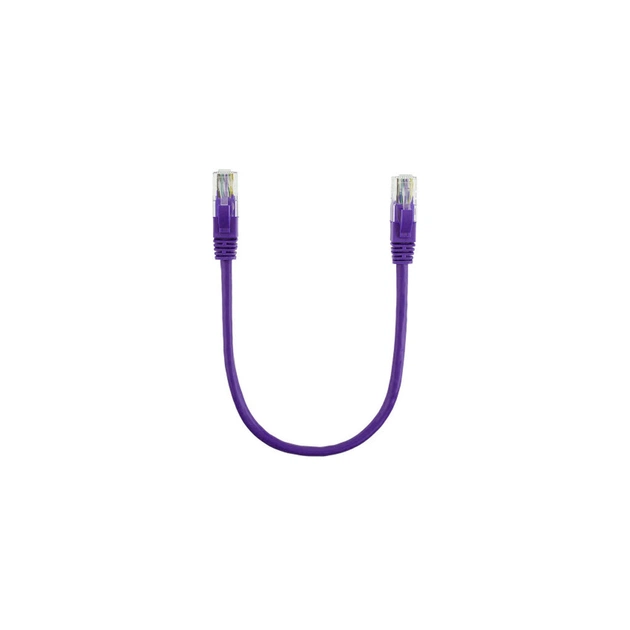 Патч-корд 0.5м, UTP, cat.5e, CU, violet Ritar (PCR-CU/0.5Pe / 14089) - изображение 1