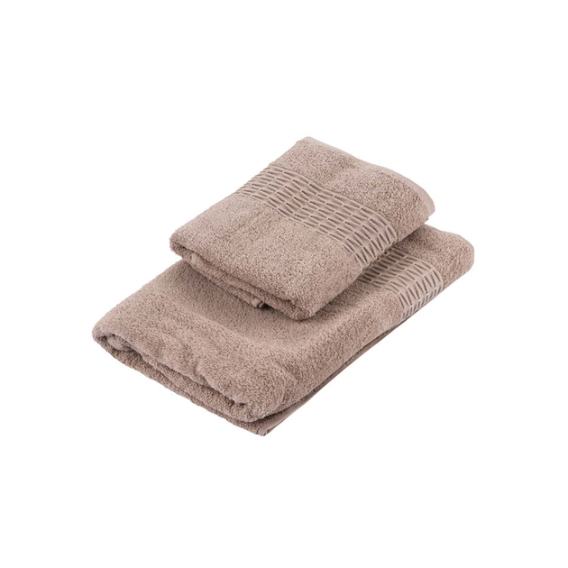 Рушник Ardesto набір махрових Lotus 2 шт 50х90 см індіго, 70х140см, 100% бавовна, беж (ART2357NS) - изображение 9