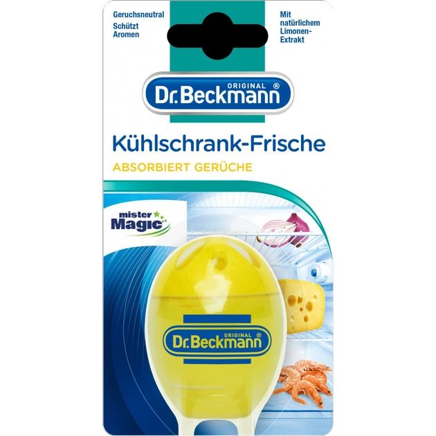 Засіб для чищення холодильника Dr. Beckmann поглинач запаху Лимон 40 г (4008455048314/4008455105314) - зображення 1