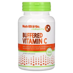 Вітамін NutriBiotic Вітамін C буферизований, 500 мг, Buffered Vitamin C, 100 капсул (NBC-00510) зображення 1