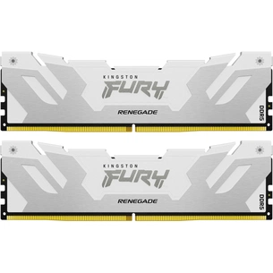 Модуль пам'яті для комп'ютера DDR5 32GB (2x16GB) 6400 MHz Renegade White XMP Kingston Fury (ex.HyperX) (KF564C32RWK2-32) зображення 1