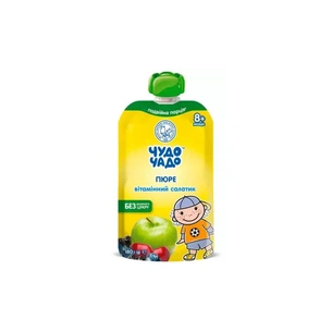 Дитяче пюре Чудо-Чадо Вітамінний салатик 180 г (4820016254596) зображення 1