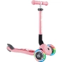 Самокат Globber Junior Foldable Lights до 50 кг 2+ Пастельно-рожевий з квітами (433-210) - зменшене зображення 7