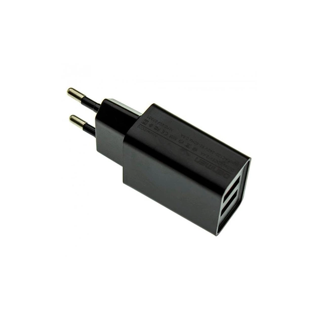 Зарядний пристрій Denmen 2xUSB 2.1A black (DC02-BK) - зображення 1