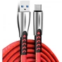 Дата кабель USB 2.0 AM to USB-C 1.0m zinc alloy red ColorWay (CW-CBUC012-RD) - зменшене зображення 1