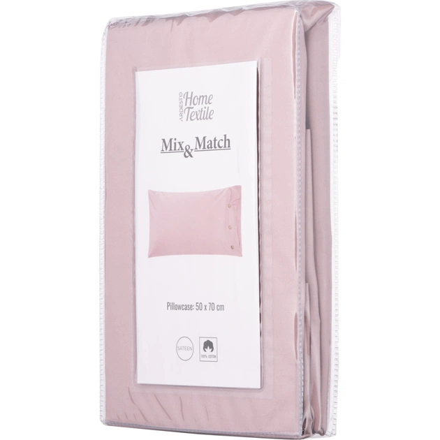 Наволочка Ardesto Mix&Match 50х70см сатин, пудра (ART5070PCP) - picture 4