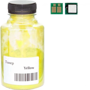 Тонер AHK Canon 054H MF641/643/645, LBP-621/623, 70г 2.3K Yellow + chip (3203745) зображення 1