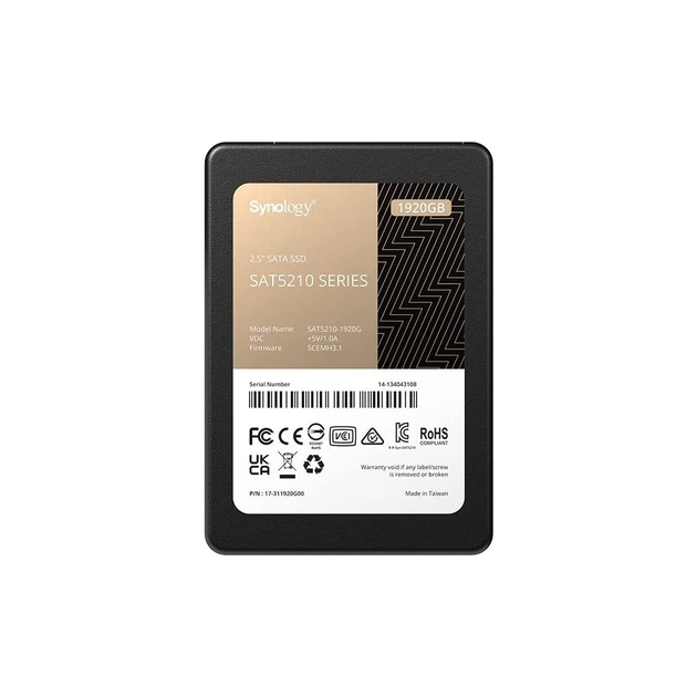 Накопичувач SSD для сервера 1920GB SATA 2.5" Synology (SAT5210-1920G) - изображение 1