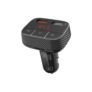 FM модулятор Promate SmarTune 2+ BLUETOOTH 5.0 USB QC 3.0 AUX/SD/USB BLACK (smartune-2+.black) зображення 1