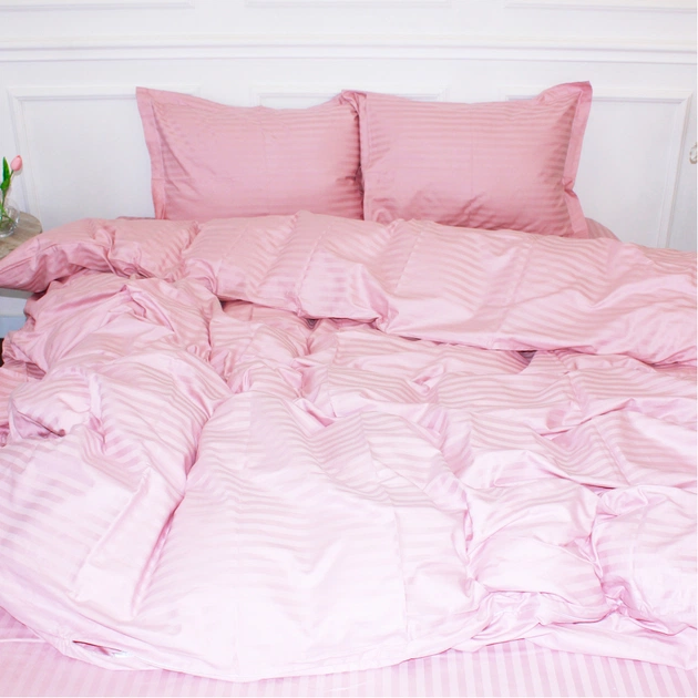 Постільна білизна MirSon Satin Stripe 30-0007 Pink 110х140 дитячий (2200005246115) - зображення 1