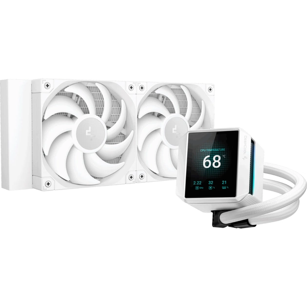 Система рідинного охолодження Deepcool Mystique 240 White (R-LX240-WHDSNMP-G-1) - зображення 1