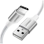 Дата кабель USB 2.0 AM to USB-C 2.0m 3.0A 18W US288 White Ugreen (60133) - зменшене зображення 1