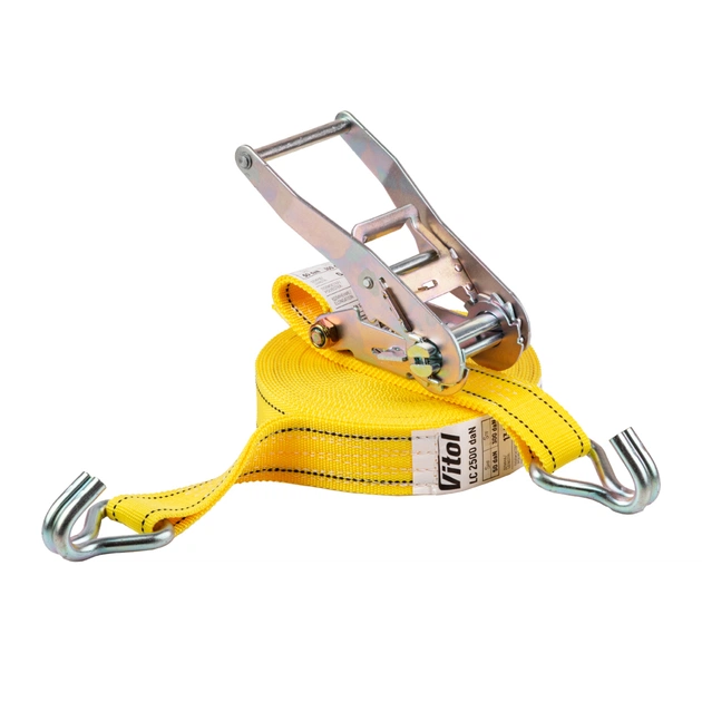 Стяжний ремінь VITOL 5т ST-212D-14 YL 50мм х 14м (ST 212D-14 YL) - picture 1