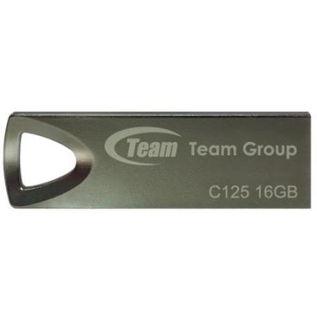 USB флеш накопичувач Team 16GB C125 Silver USB 2.0 (TC12516GS01) - изображение 1