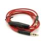 Кабель мультимедийный 3.5mm M to 3.5mm M 1.0m + microphone red Voltronic (ZDL-AUXcM/1.0m) - уменьшенное изображение 1