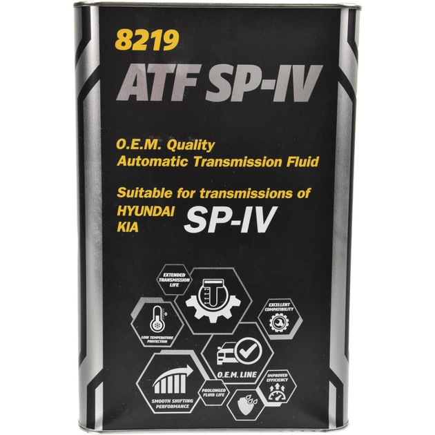 Трансмісійна олива Mannol ATF O.E.M. for SP-IV 4л Metal (MN8219-4ME) - изображение 1