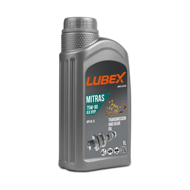 Трансмісійна олива LUBEX MITRAS AX HYP 75w90 API GL-5 1л - зображення 1