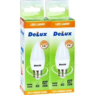 Лампочка Delux BL37B 5 Вт 4100K 220В E27 2шт (90006989) зображення 1