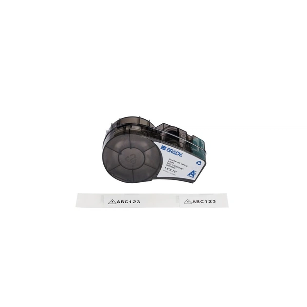 Лента для принтера этикеток Brady M21-136-595-WT, всепогодные, 38,10 мм х 19,05 мм, black on white, винил, для M210, M211 (176812) - изображение 1