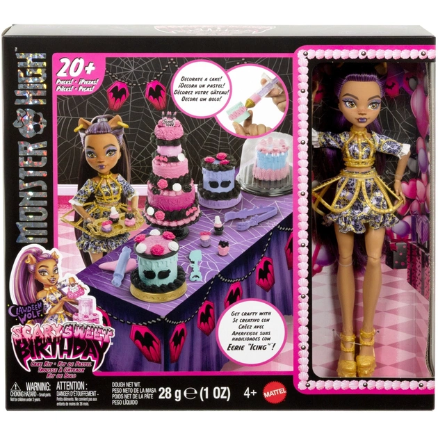 Кукла Monster High Страх какой сладкий день рождения Торт по рецепту Клодин (JBG78) - изображение 1