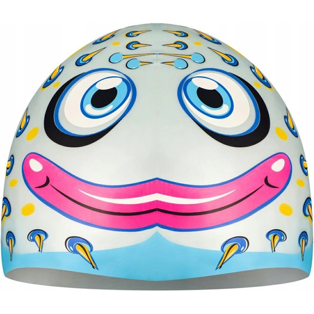 Шапка для плавання Aqua Speed Zoo 115-02-Fish 8691 сірий Діт OSFM (5908217686916) - picture 2