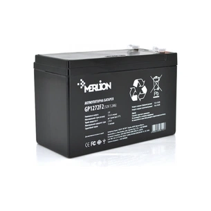 Батарея до ДБЖ Merlion 12V-7.2Ah black (GP1272F2B) зображення 1