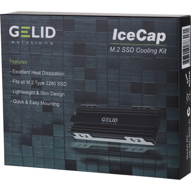 Радіатор охолодження Gelid Solutions IceCap M.2 SSD Cooler (HS-M2-SSD-21) - picture 5