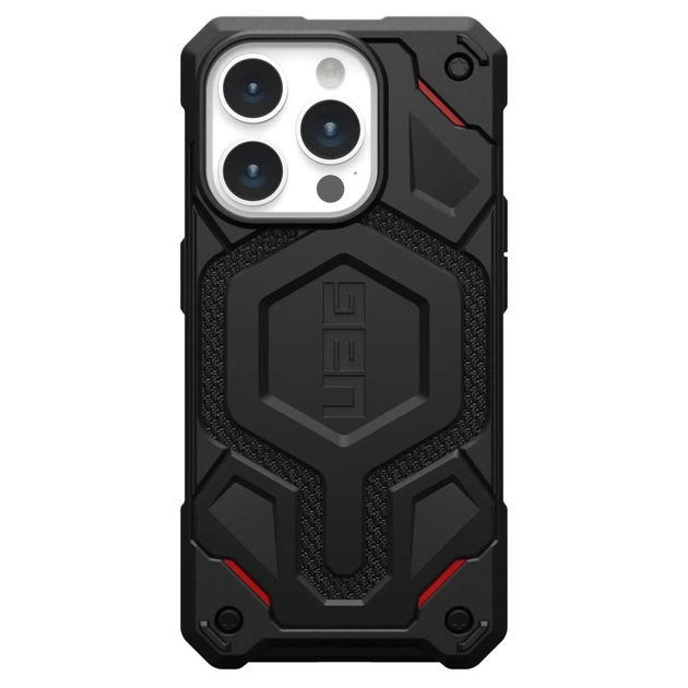 Чохол до мобільного телефона UAG Apple iPhone 15 Pro Monarch Pro Magsafe, Kevlar Black (114221113940) - зображення 1