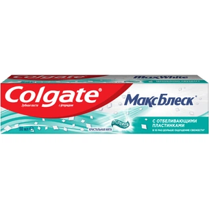 Зубна паста Colgate Макс Блиск Кришталева м'ята 50 мл (6920354805844) зображення 1